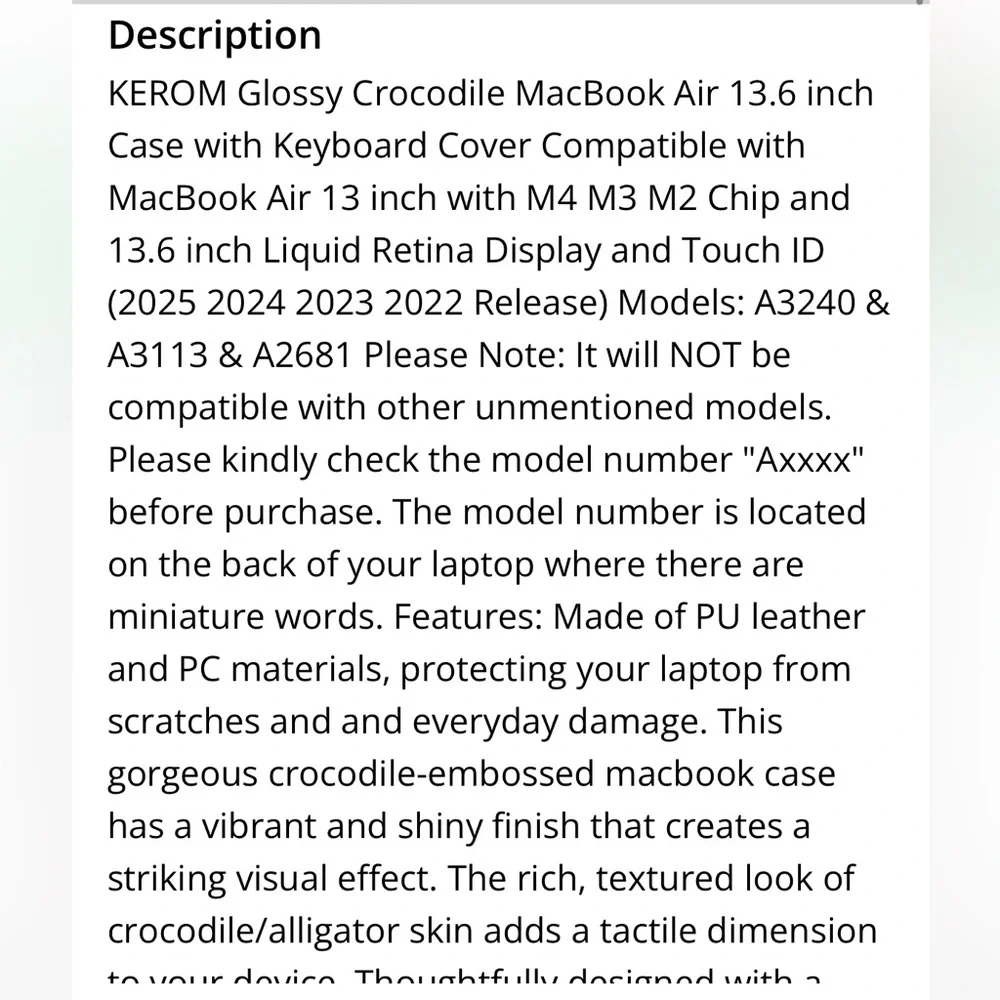 Red Crocodile MacBook Air 13 Case